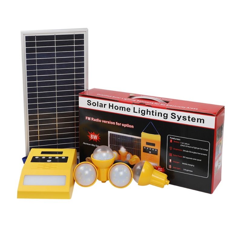 Solar Lighting Kit with Radio